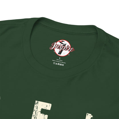 "Be Inspired" Motivational Vertical Graphic T-Shirt