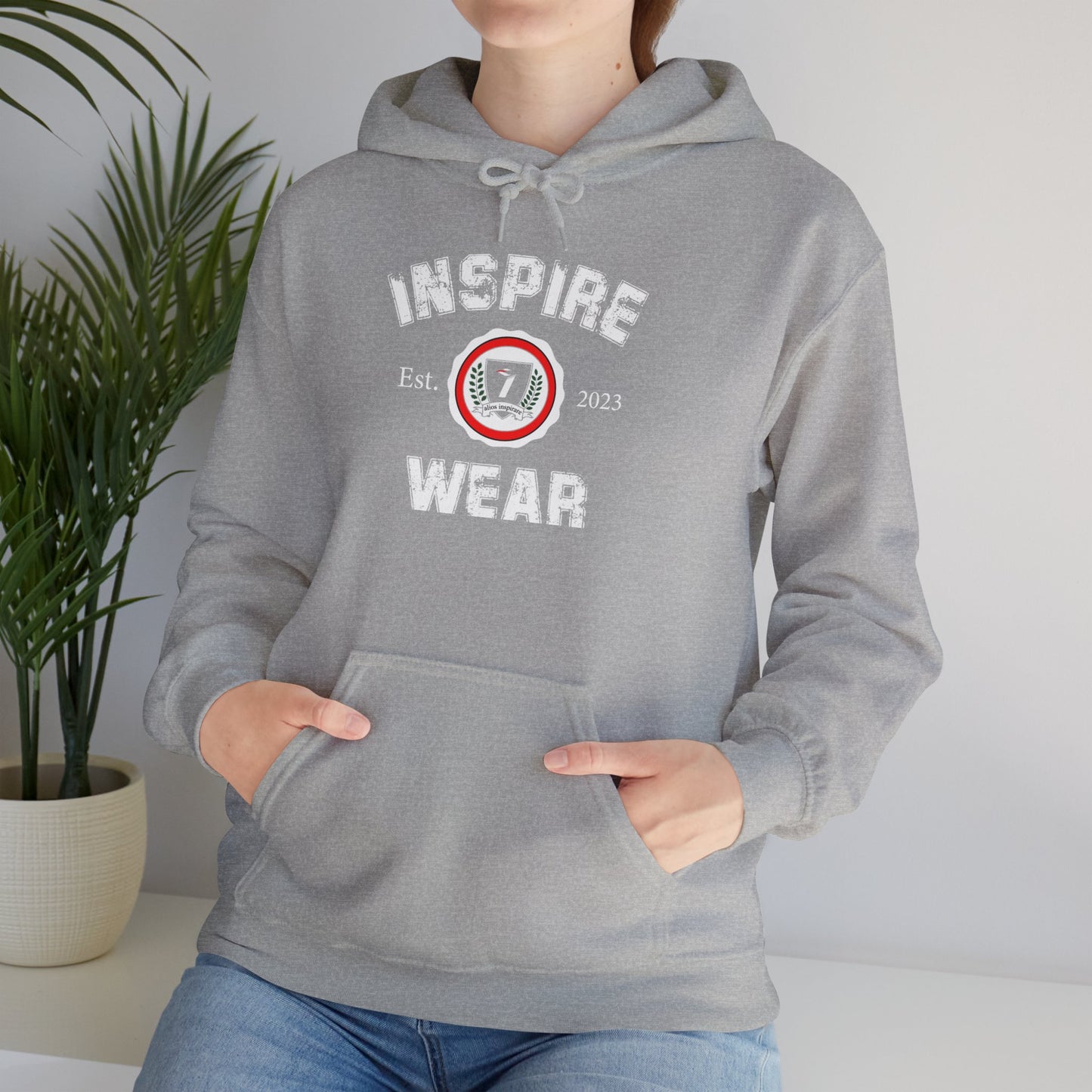 Inspire Wear Athletic Logo Hooded Sweatshirt
