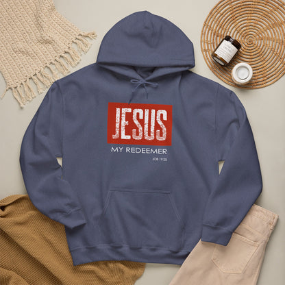 "Jesus My Redeemer" Inspirational Pullover Hoodie