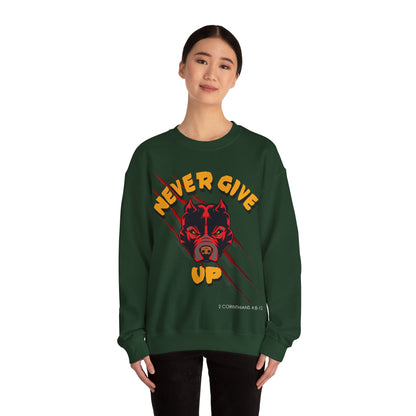 "Never Give Up" Crewneck Sweatshirt