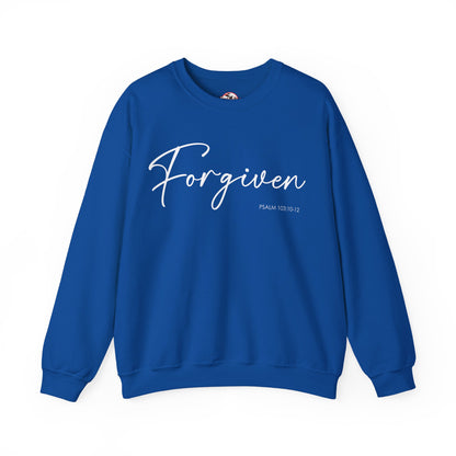 "Forgiven" Inspirational Pullover Crewneck Sweatshirt