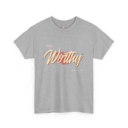 He's Worthy Unisex Heavy Cotton Tee