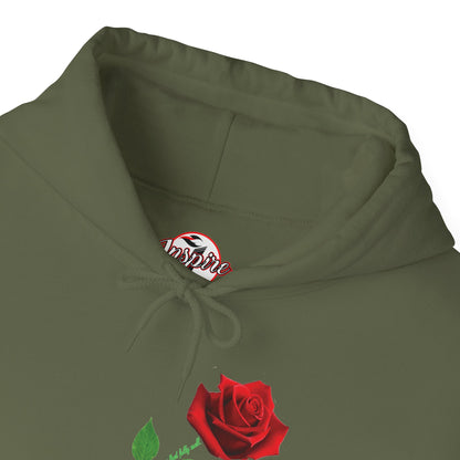 "Fearfully and Wonderfully Made" Rose Graphic Pullover Hoodie