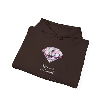 "No Pressure, no Diamond" Women's Heavy Blend™ Hooded Sweatshirt