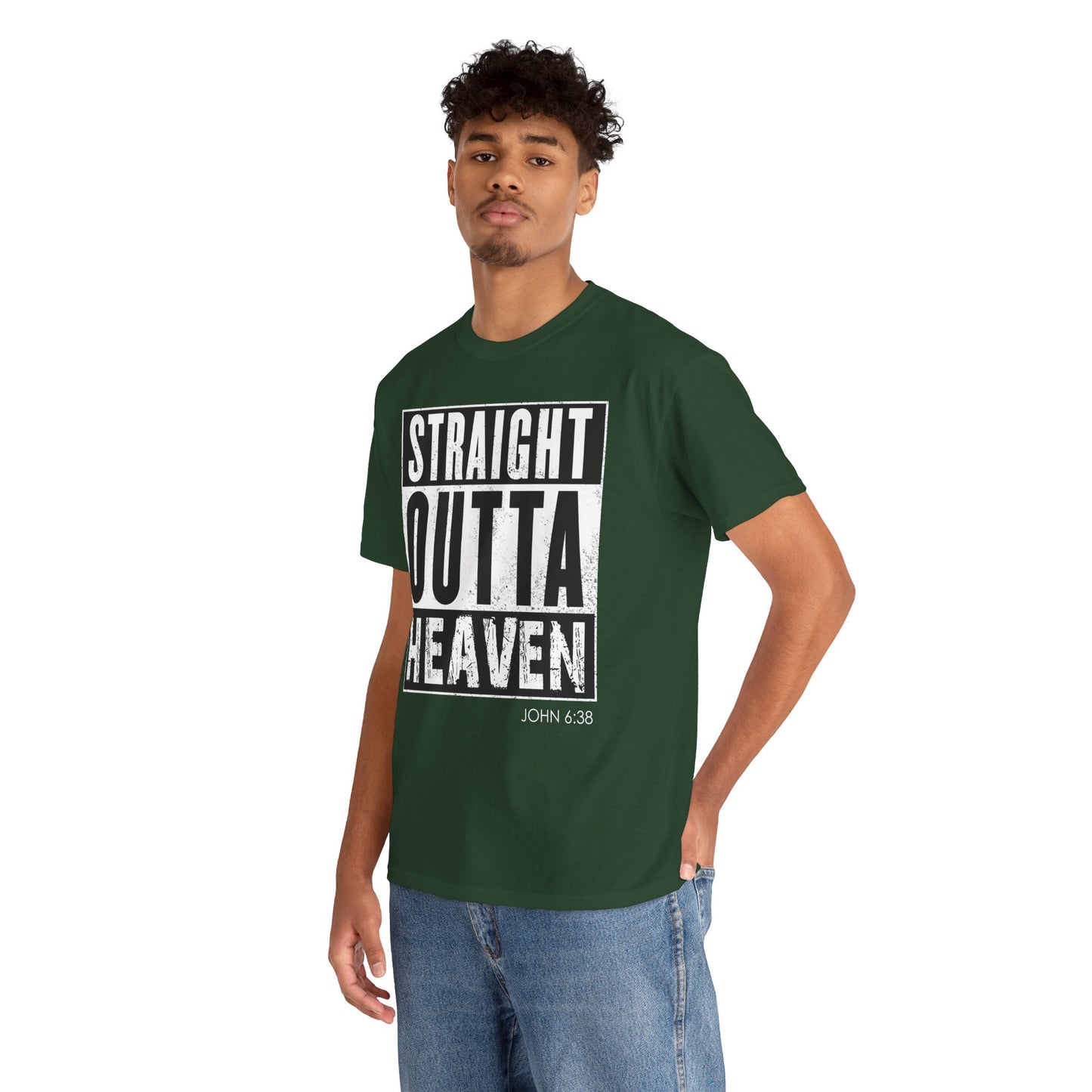 Straight Outta Heaven Unisex Inspirational Graphic T-Shirt