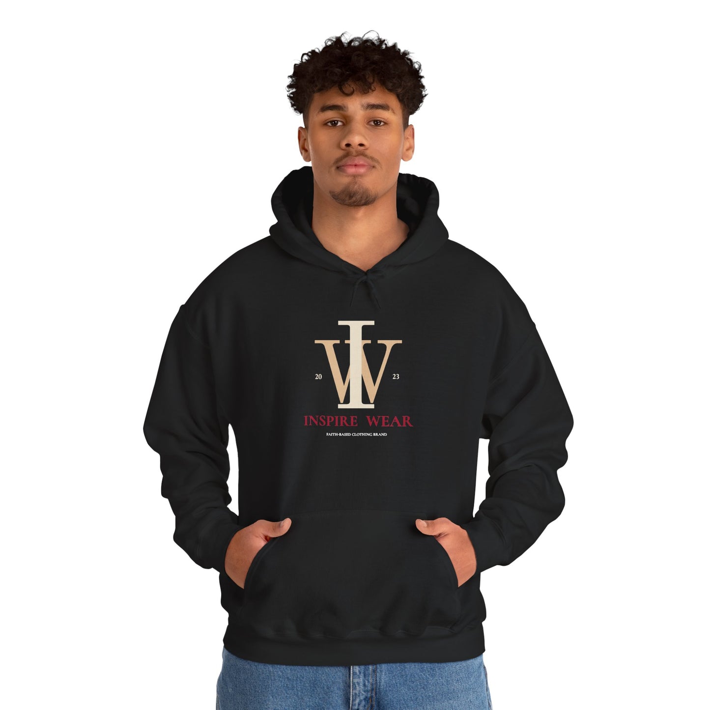 Inspire Wear IW Monogram Logo Pullover Hoodie