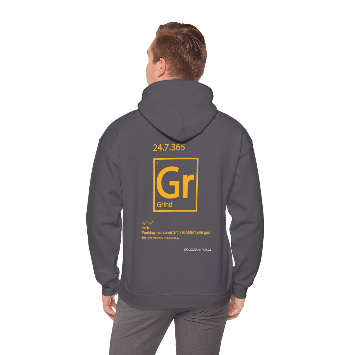 "Grind" Motivational Unisex Pullover Hoodie