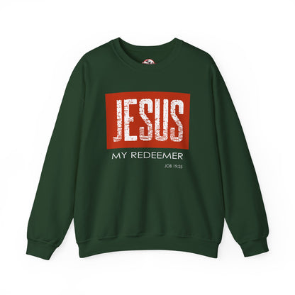 "Jesus My Redeemer" Inspirational Crewneck Sweatshirt