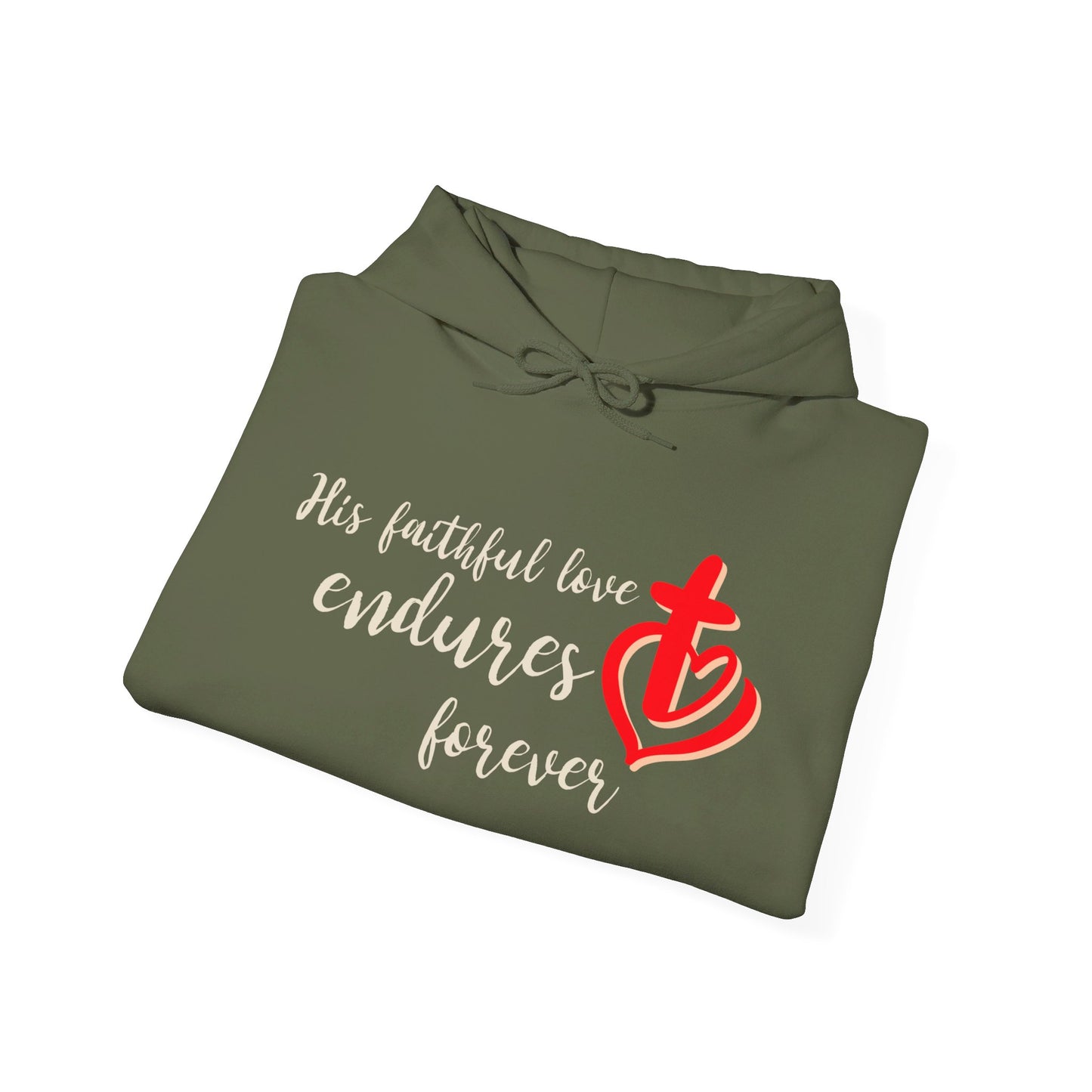 His Faithful Love Unisex Heavy Blend™ Hooded Sweatshirt