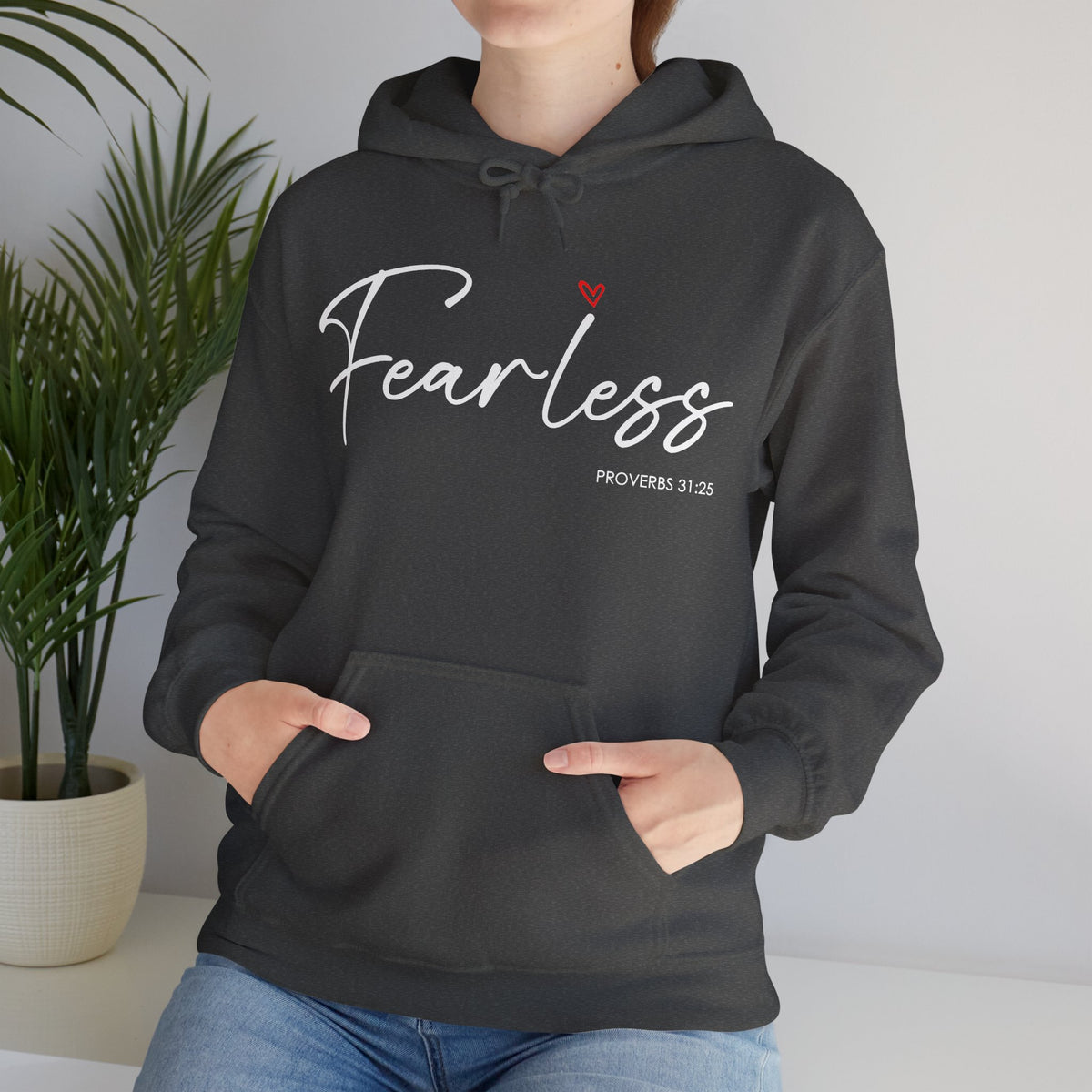 "Fearless" Inspirational Pullover Hoodie
