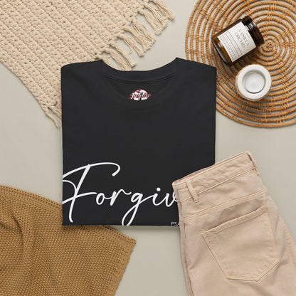 "Forgiven" Womens Christian Faith T-Shirt