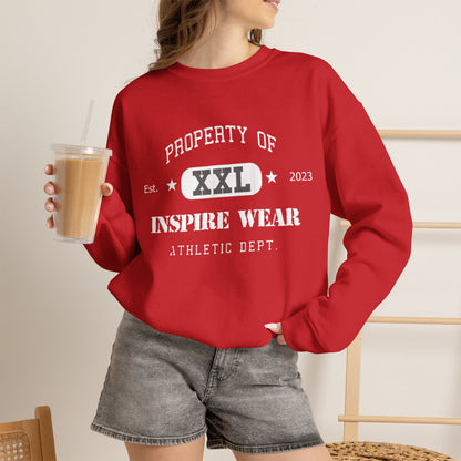 "Property of Inspire Wear" Athletic Crewneck Sweatshirt