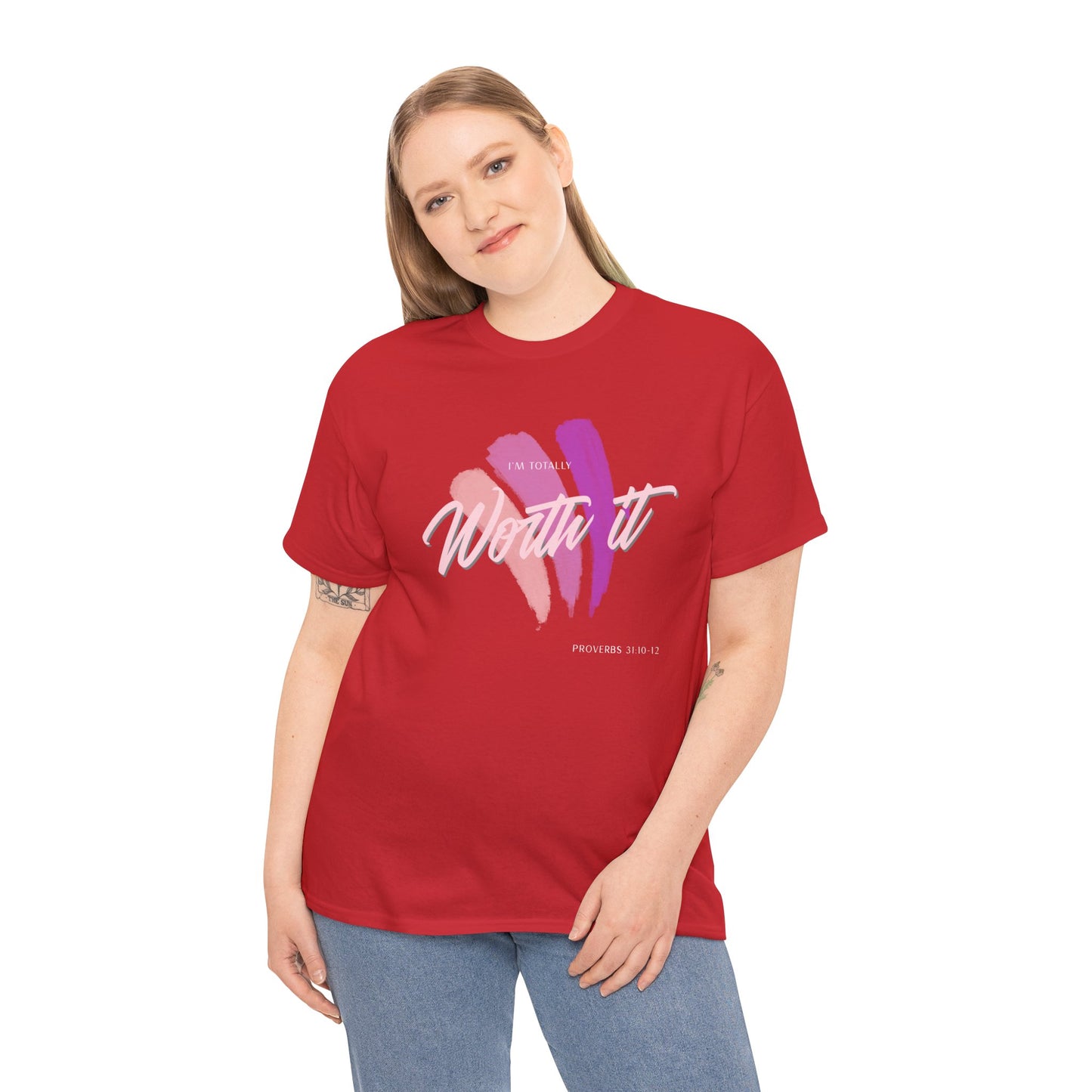 "Totally Worth It" Women's Motivational Graphic T‑Shirt