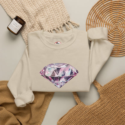 "No Pressure, No Diamond" Inspirational Crewneck Sweatshirt