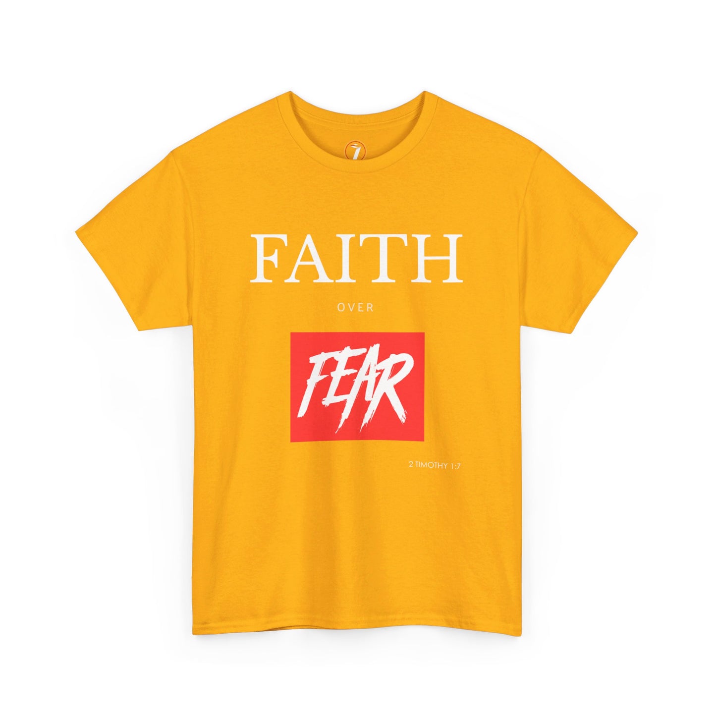 Faith Over Fear Men's Unisex Heavy Cotton Tee