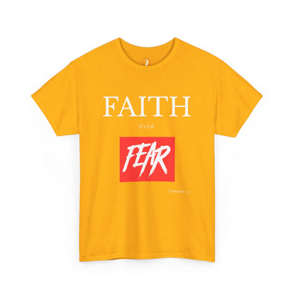 Faith Over Fear Men's Unisex Heavy Cotton Tee