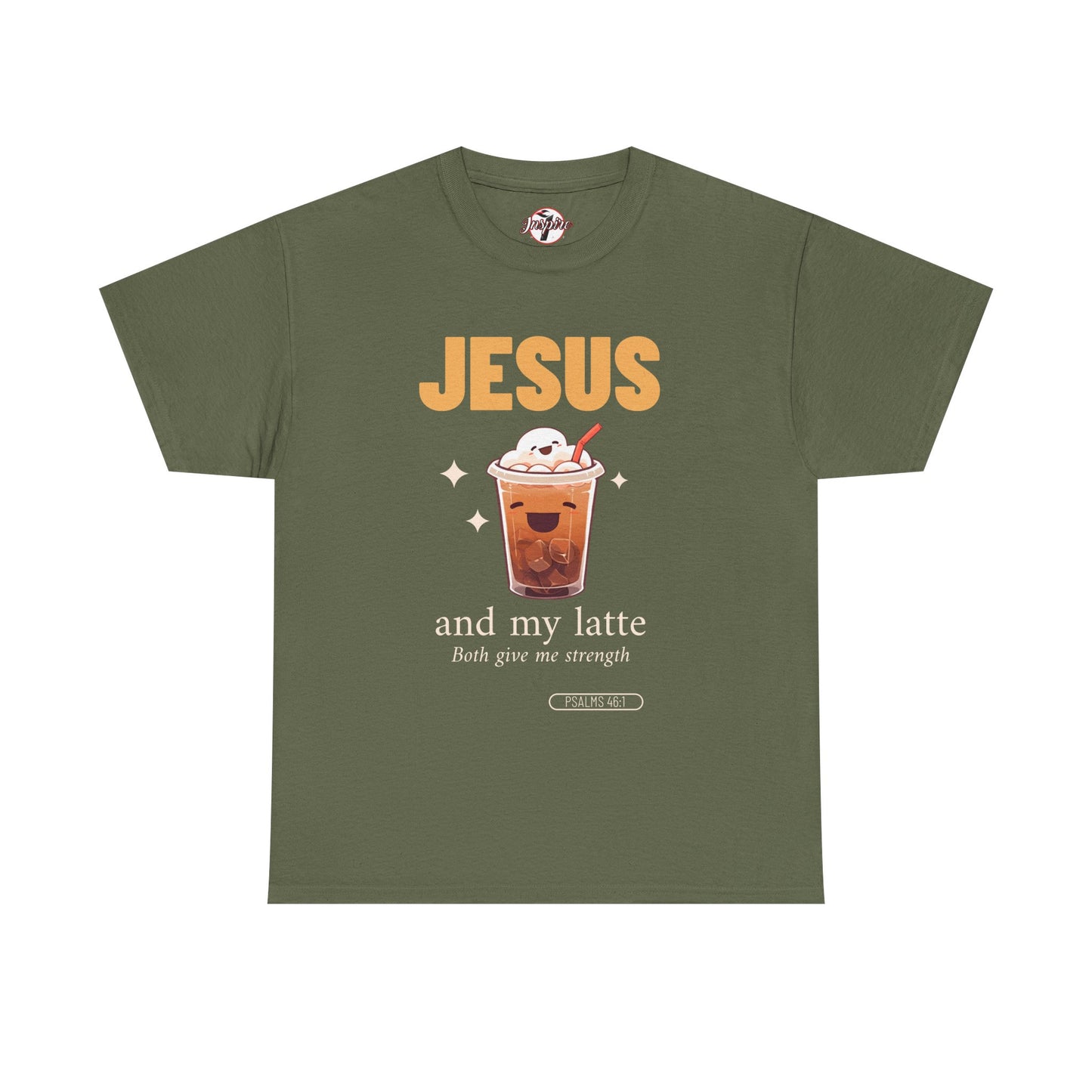 “Jesus and My Latte” Faith & Coffee Unisex Graphic Tee