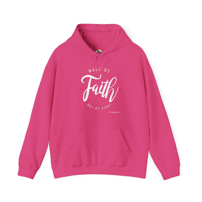 "Walk by Faith Not by Sight" Motivational Pullover Hoodie