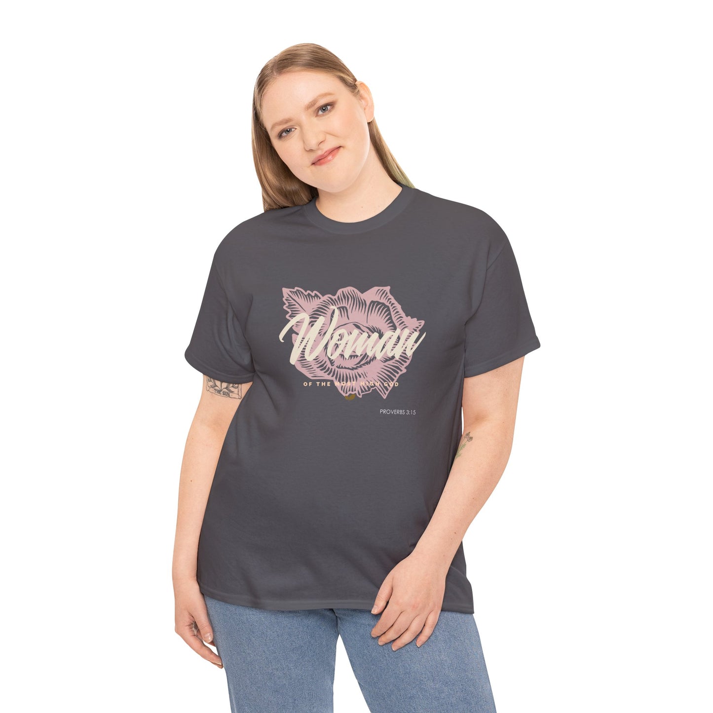 Woman of the Most High God Women's Heavy Cotton Tee