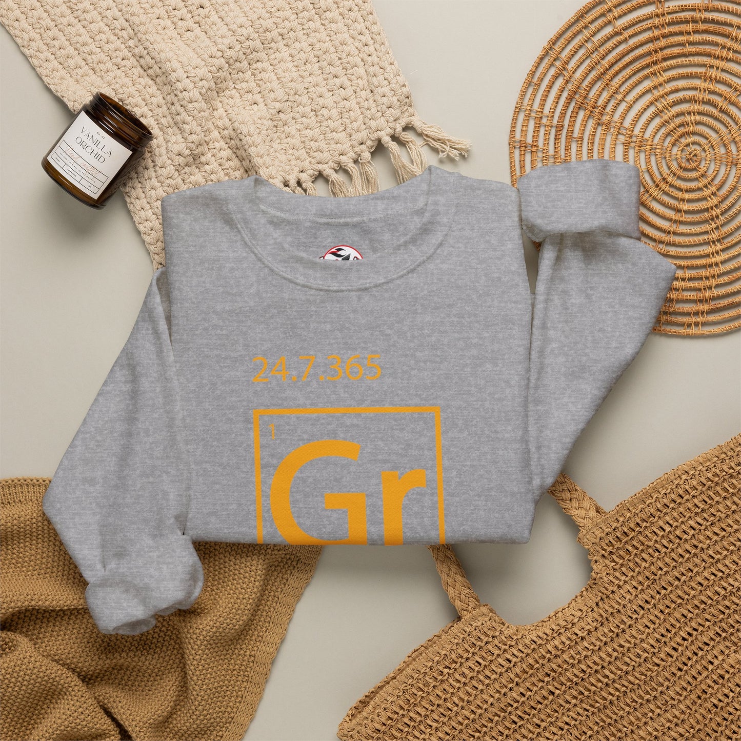 Grind 24/7/365 Motivational Element Crewneck Sweatshirt