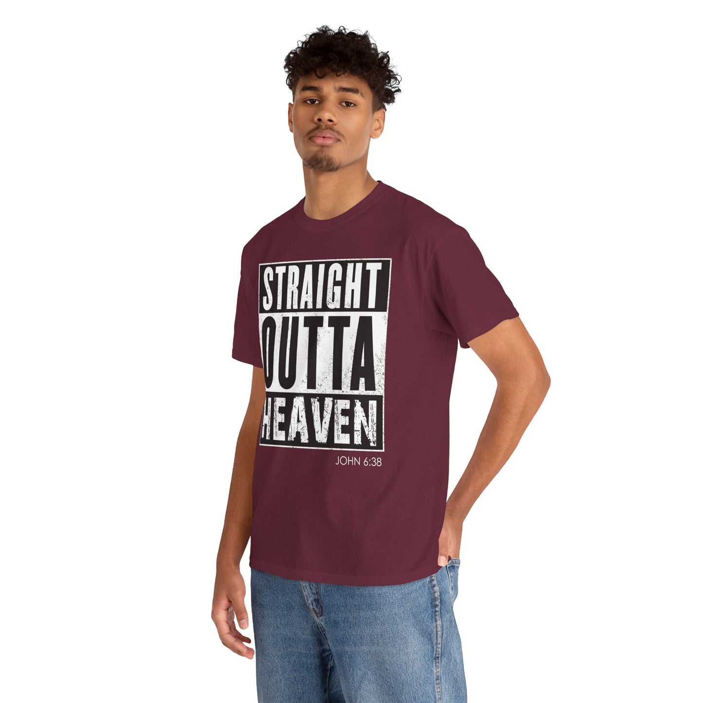 Straight Outta Heaven Unisex Inspirational Graphic T-Shirt