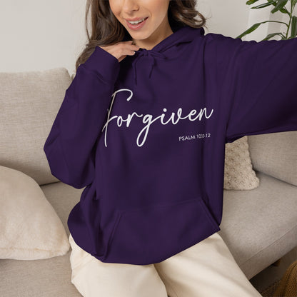 "Forgiven" Inspirational Pullover Hoodie