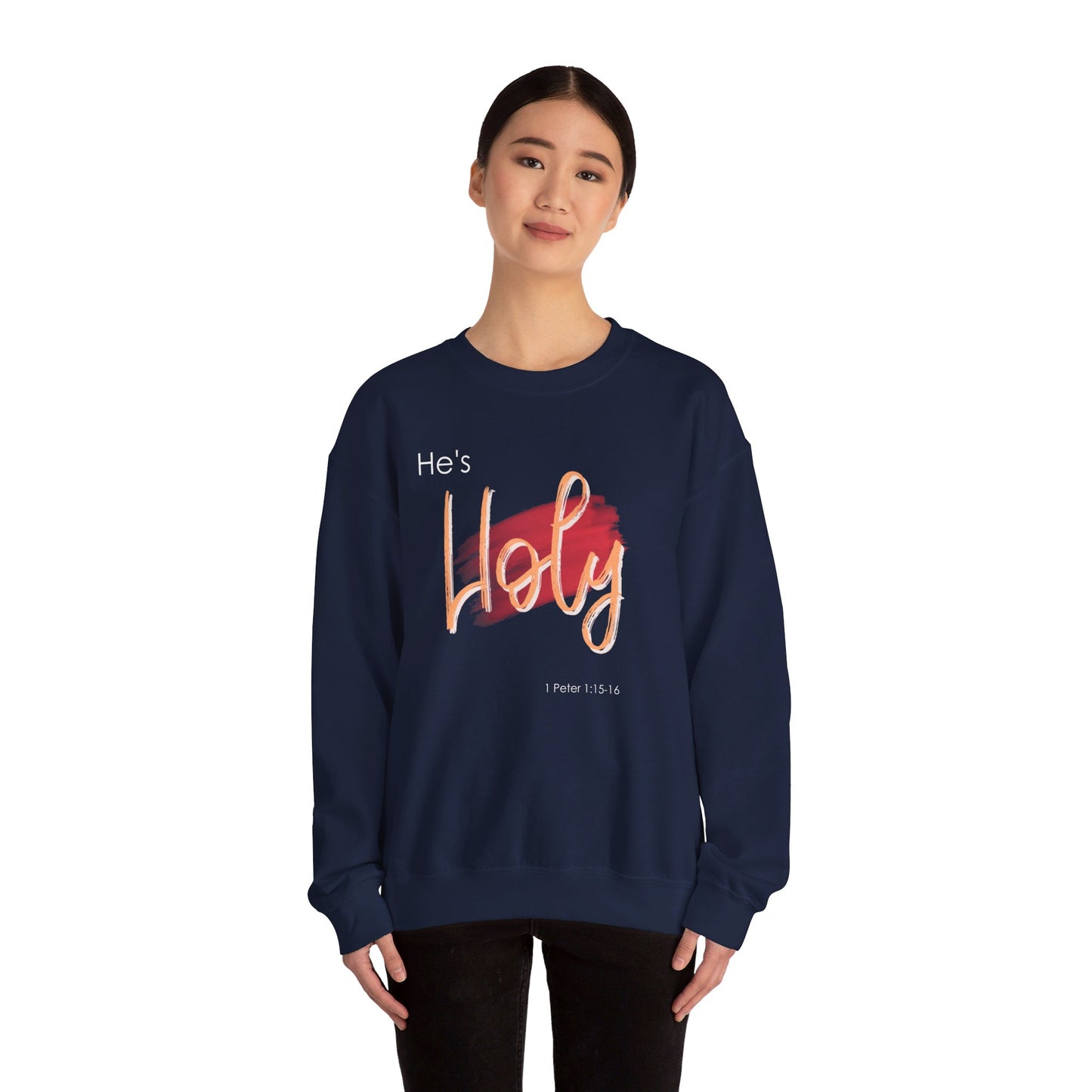 He's Holy Unisex Heavy Blend™ Crewneck Sweatshirt