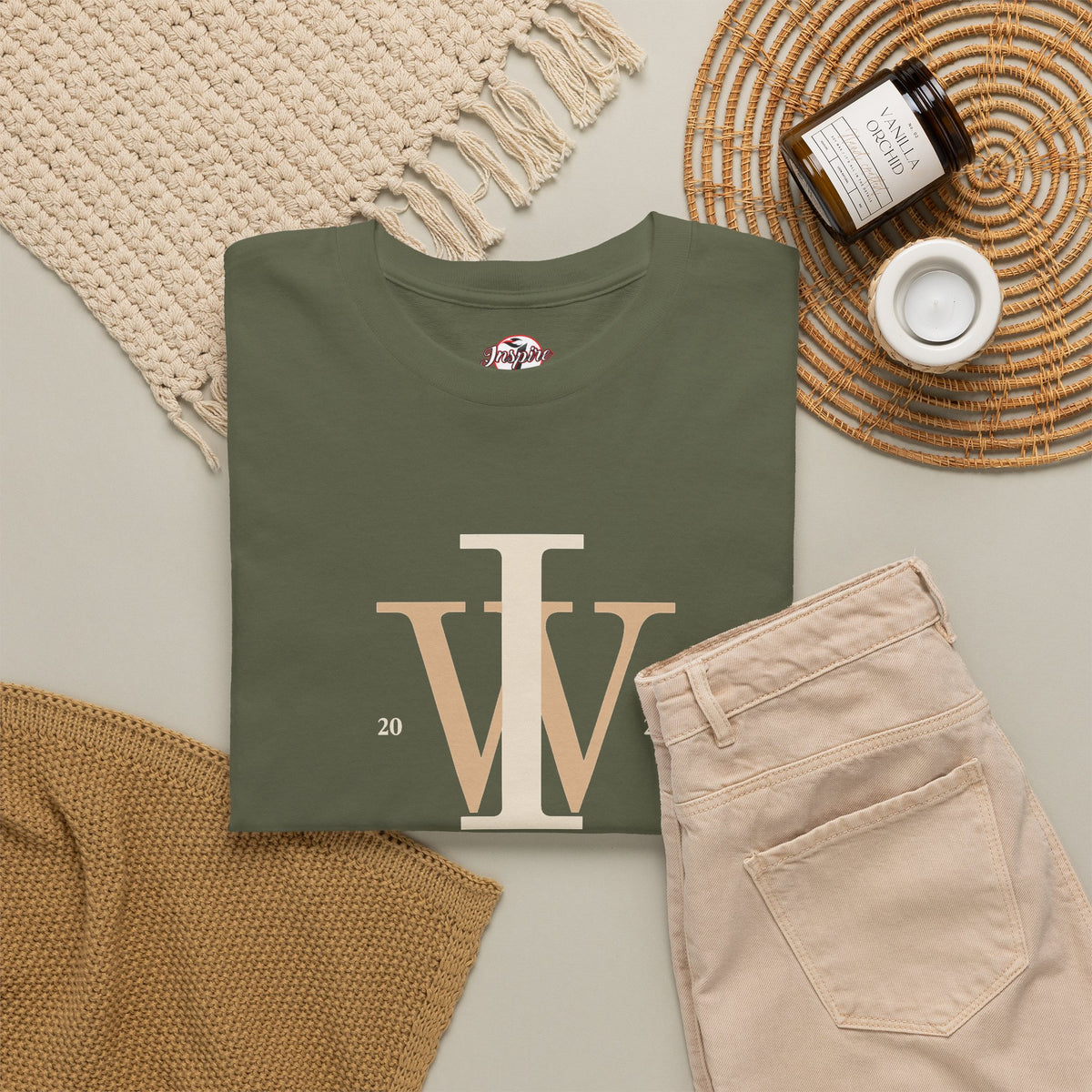 Inspire Wear IW Monogram Graphic Tee