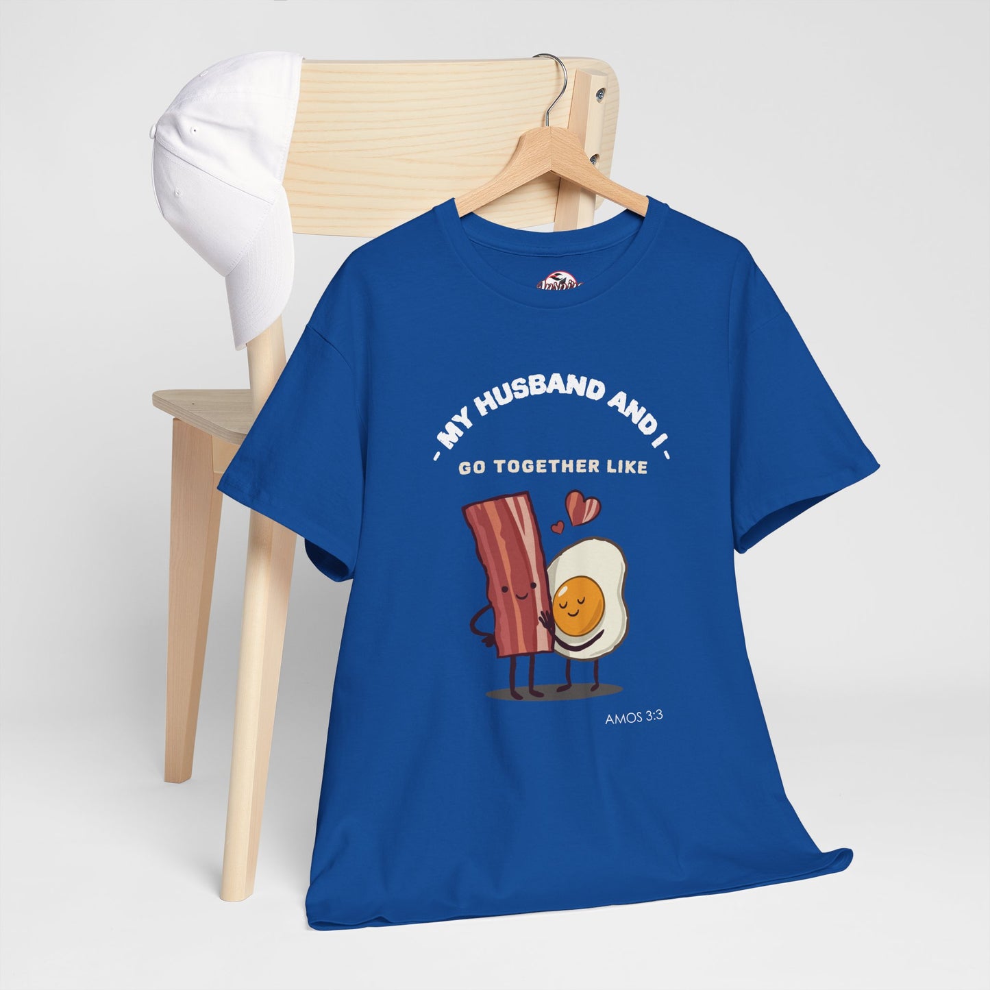 "My Husband and I Go Together Like Bacon & Eggs" Couple Breakfast Graphic Tee