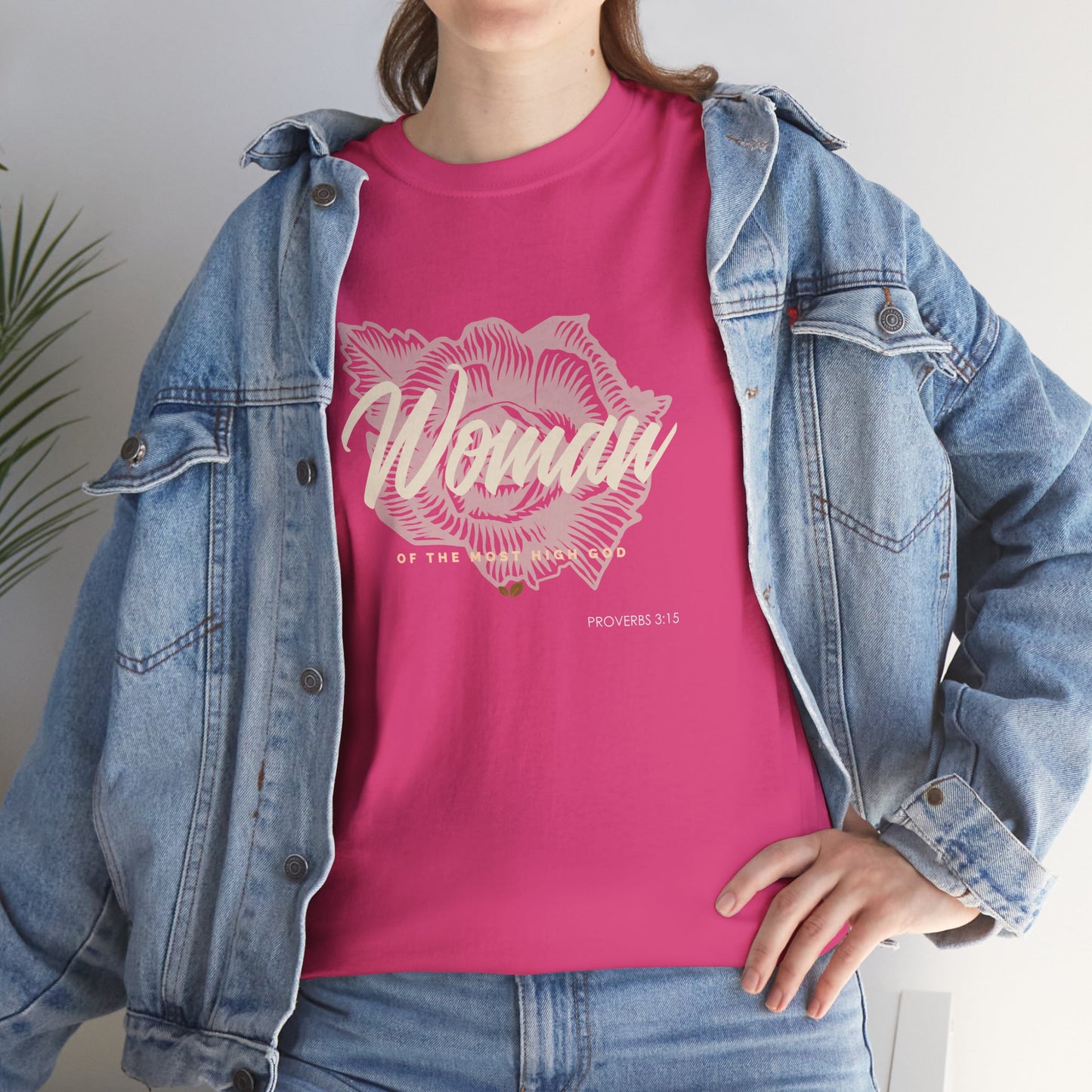 Woman of the Most High God Women's Heavy Cotton Tee