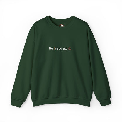 "Be Inspired" Embroidered Crewneck Sweatshirt