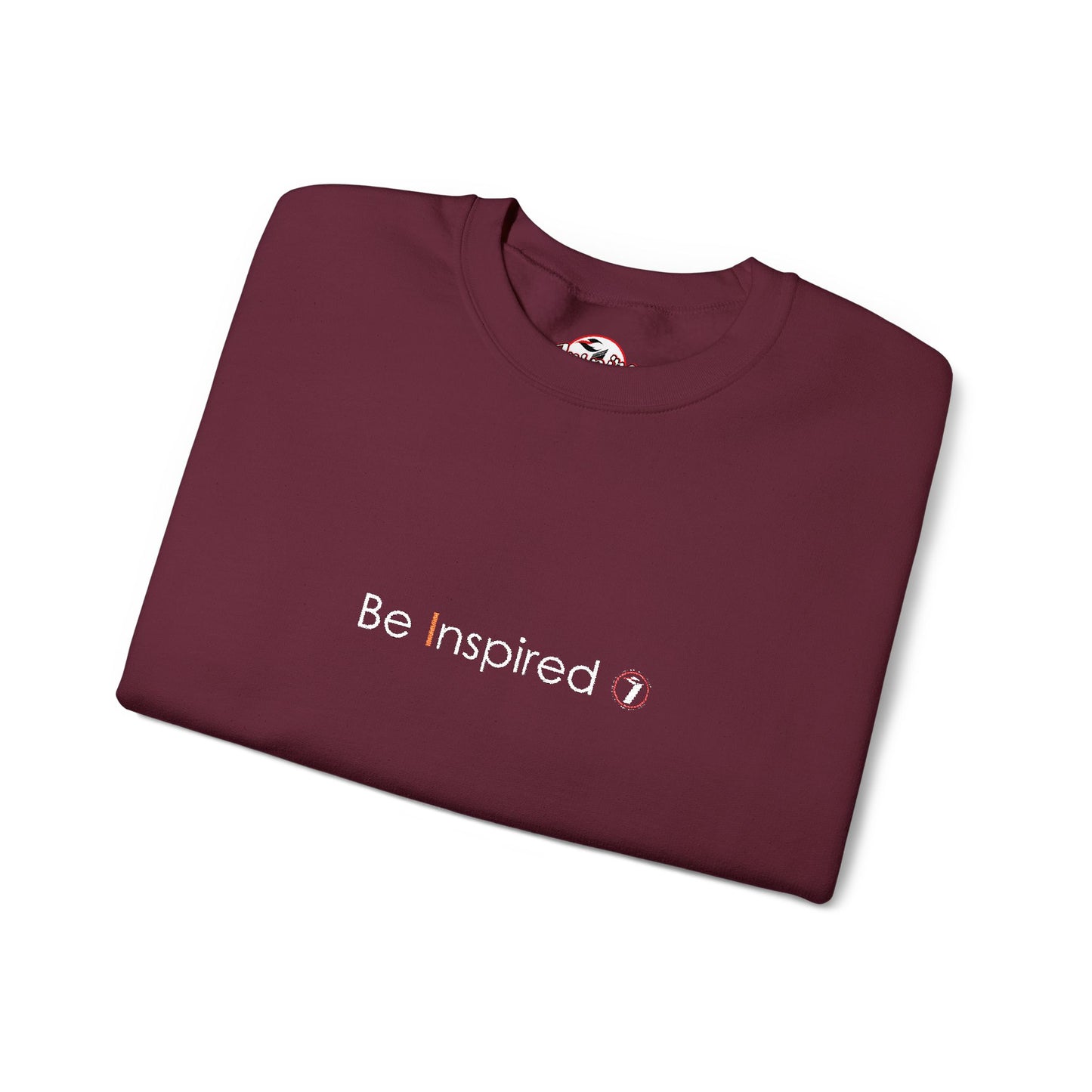 "Be Inspired" Embroidered Crewneck Sweatshirt