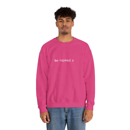 "Be Inspired" Embroidered Crewneck Sweatshirt