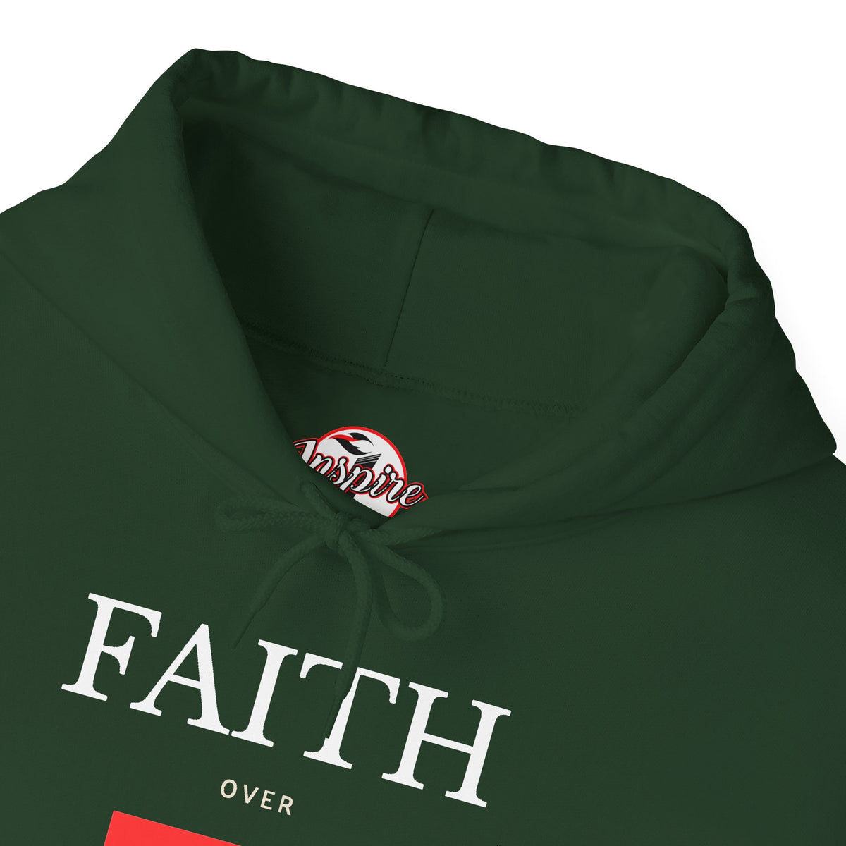 "Faith Over Fear" Inspirational Pullover Hoodie