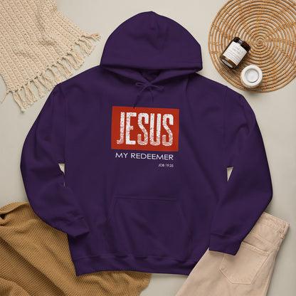 "Jesus My Redeemer" Inspirational Pullover Hoodie