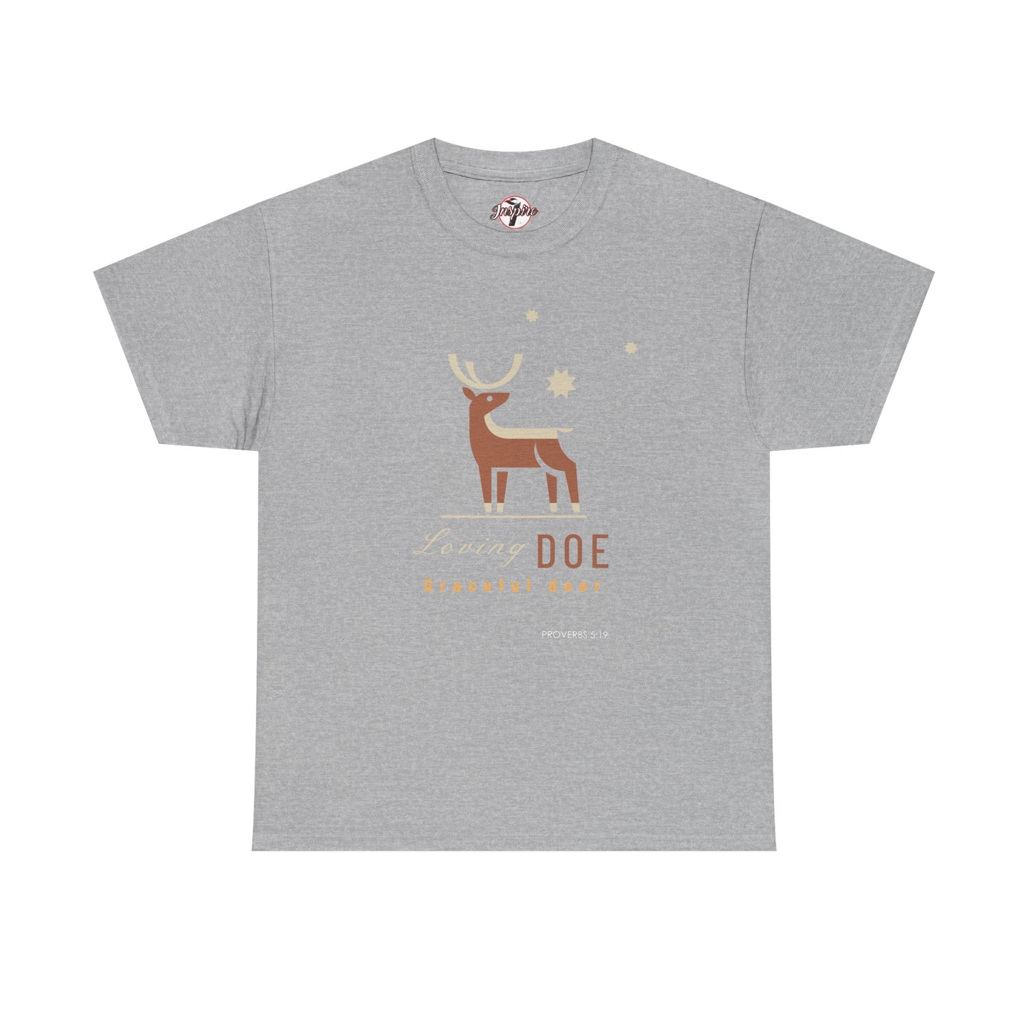 "Loving Doe Graceful Deer" Women's Inspirational Graphic T-Shirt
