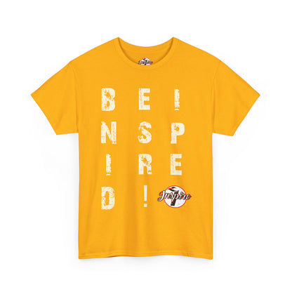 "Be Inspired" Motivational Vertical Graphic T-Shirt