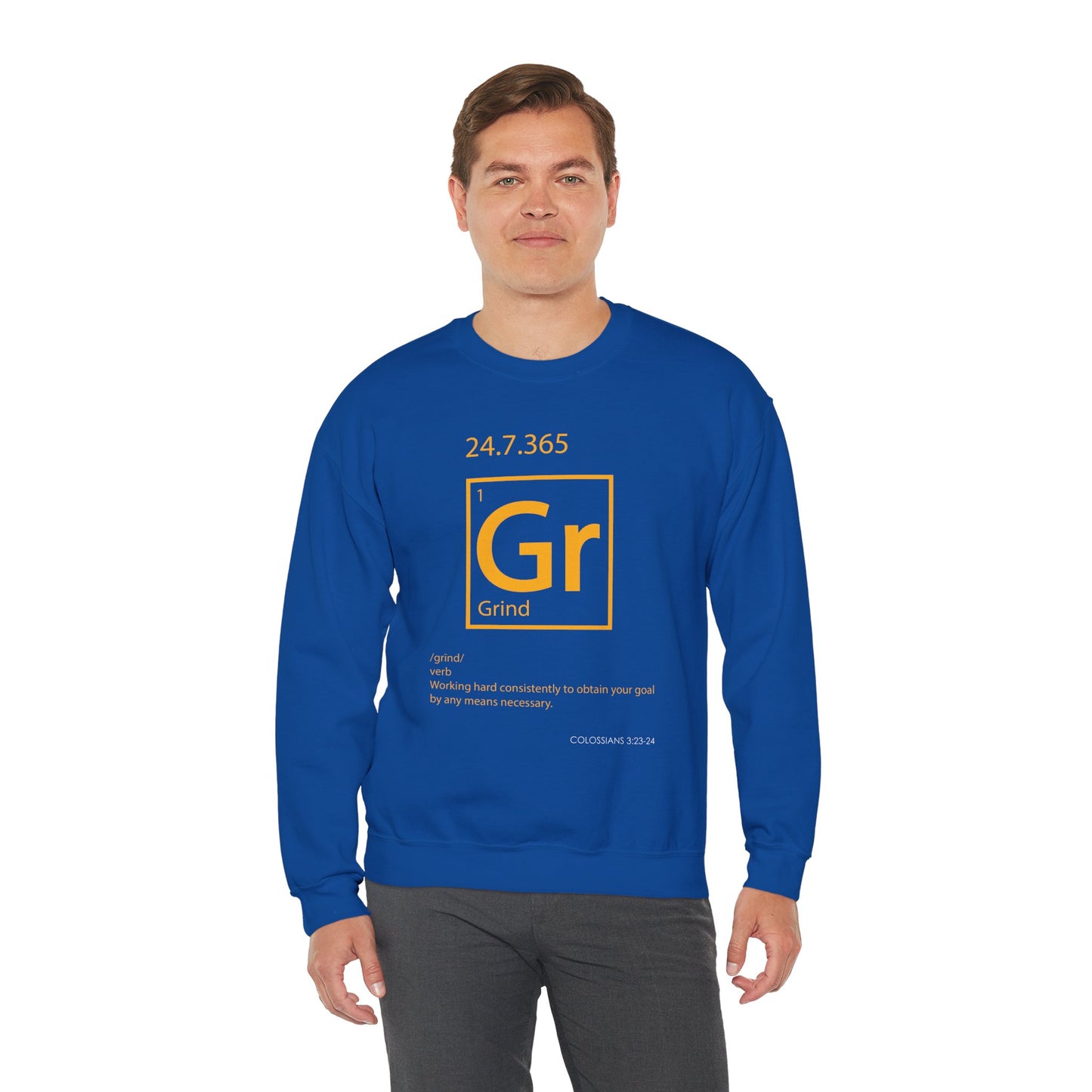 Grind 24/7/365 Motivational Element Crewneck Sweatshirt