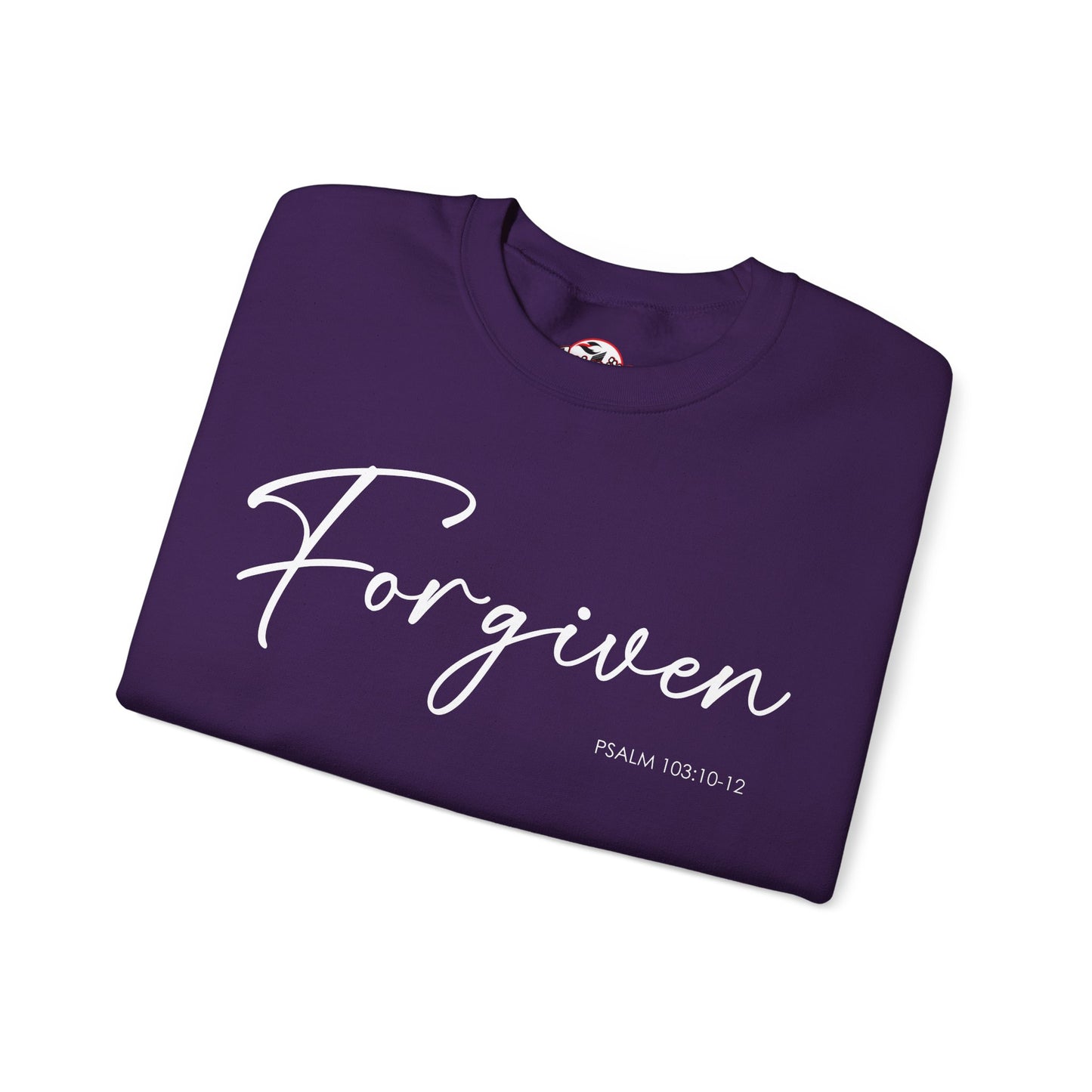 "Forgiven" Inspirational Pullover Crewneck Sweatshirt