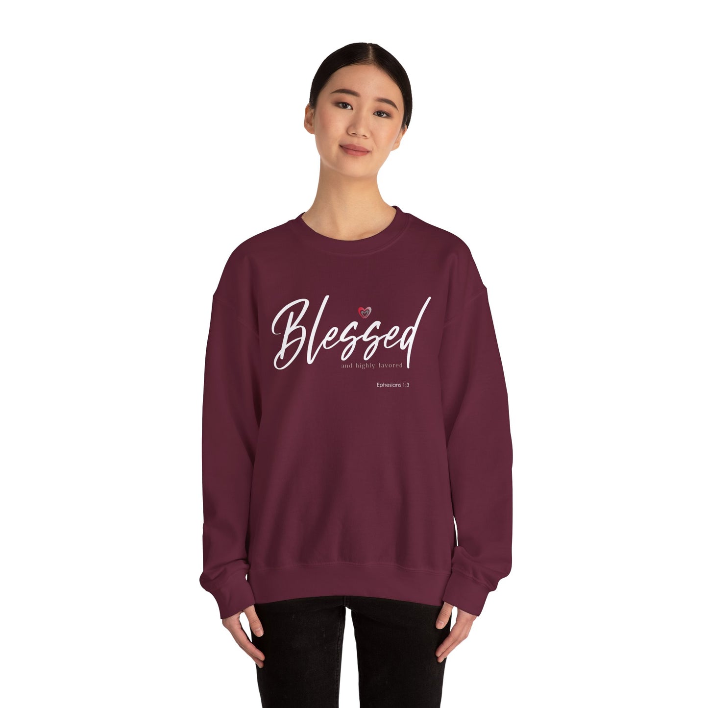 "Blessed" Women's Inspirational Crewneck Sweatshirt