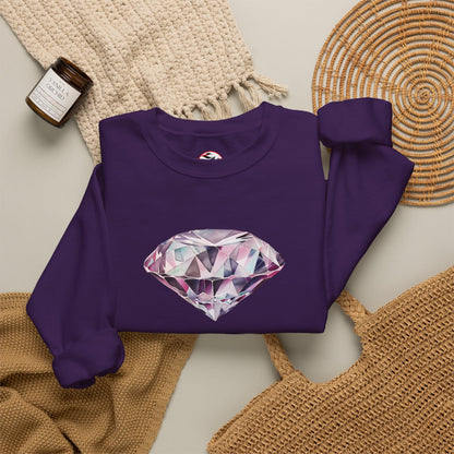 "No Pressure, No Diamond" Inspirational Crewneck Sweatshirt