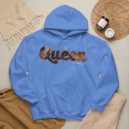 "I am Queen" Womens Affirmation Heavy Blend™ Hooded Sweatshirt