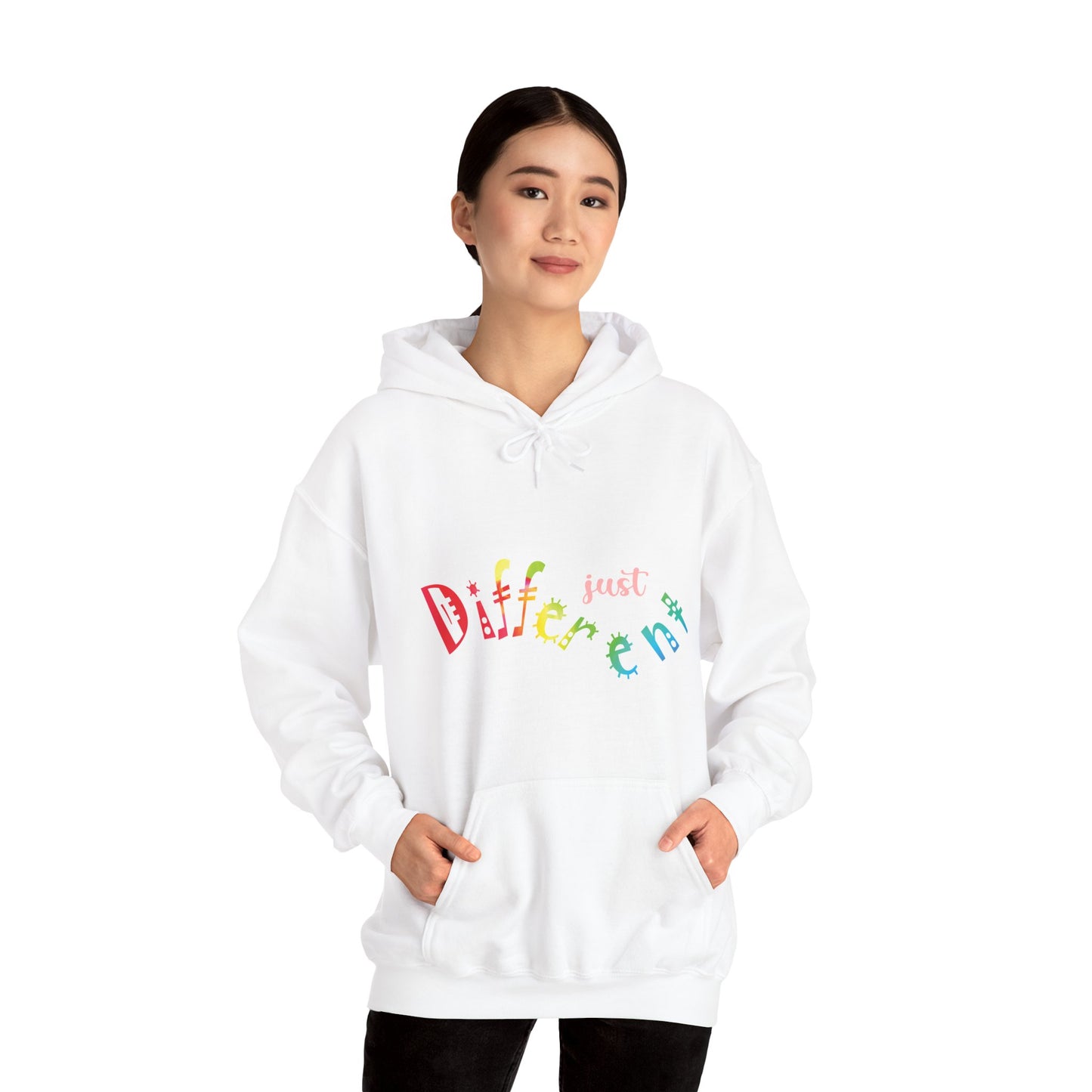 "Not Better, Just Different" Affirmative Pullover Hoodie