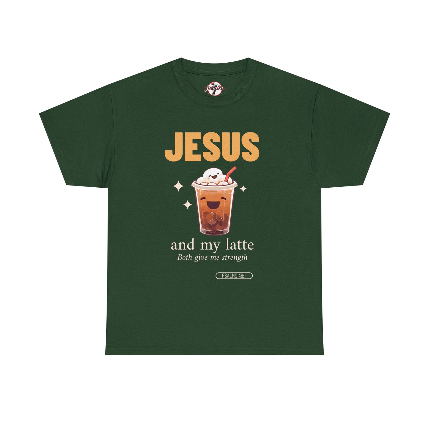 “Jesus and My Latte” Faith & Coffee Unisex Graphic Tee