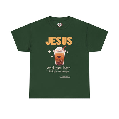 “Jesus and My Latte” Faith & Coffee Unisex Graphic Tee