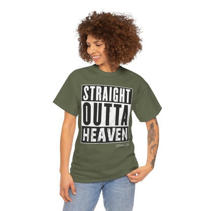 Straight Outta Heaven Unisex Inspirational Graphic T-Shirt