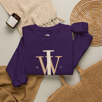 Inspire Wear IW Monogram Logo Crewneck Sweatshirt