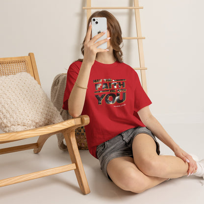 "May The Faith Be With You" Inspirational Graphic T‑Shirt