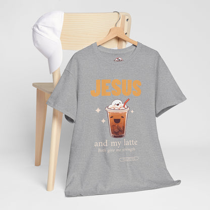 “Jesus and My Latte” Faith & Coffee Unisex Graphic Tee