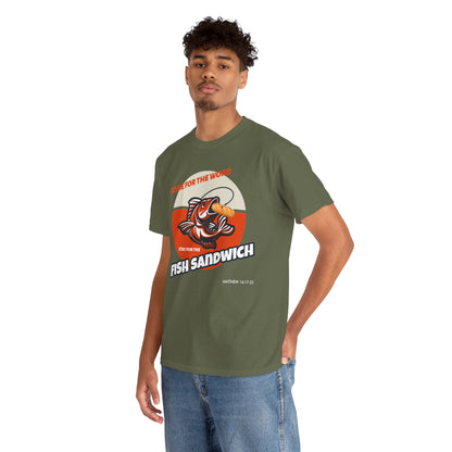 "Come for the Word" Fish Sandwich Graphic T-Shirt